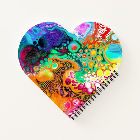 Abstrakte, moderne Fluid Art Notizblock (Rückseite)