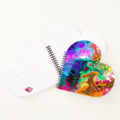 Abstrakte, moderne Fluid Art Notizblock (Innenseite)