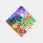 Abstrakte, moderne Fluid Art Serviette (Ecke)