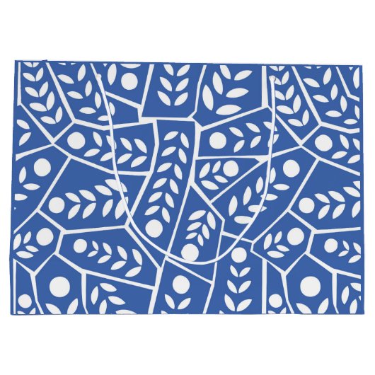 Abstrakte moderne Formen - Geschenktasche Große Geschenktüte (Rückseite)