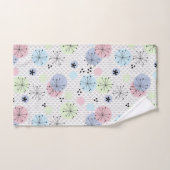 Abstrakte moderne Formen kreisen Polka strahlt Lic Badhandtuch Set (Handtuch)