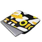 Abstrakte moderne Formen Laptopschutzhülle (Vorne Knopf)