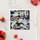 Abstrakte moderne Formen Serviette (Beispiel)