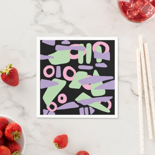 Abstrakte moderne Formen Serviette (Beispiel)