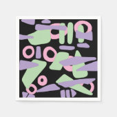 Abstrakte moderne Formen Serviette (Vorderseite)