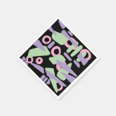 Abstrakte moderne Formen Serviette (Ecke)