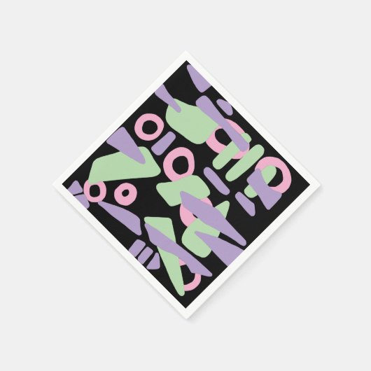 Abstrakte moderne Formen Serviette (Ecke)