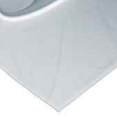 Abstrakte moderne Fraktal-Blume mit Blau geblüht Tischdecke (Schrägansicht)