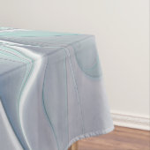 Abstrakte moderne Fraktal-Blume mit Blau geblüht Tischdecke (Beispiel)