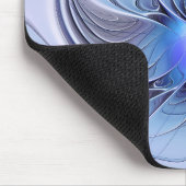 Abstrakte moderne fraktale Kunst Lavendelblau Mousepad (Ecke)