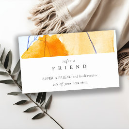 Abstrakte, moderne, gelbe blaue Kunst Visitenkarte