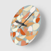 Abstrakte moderne Geometrie Runde Wanduhr (Winkel)