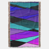 Abstrakte moderne geometrische Formen Dreiecke bla Decke (Vorderseite Vertikal)