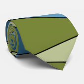 Abstrakte moderne geometrische Formen Dreiecke bla Krawatte (Gerollt)