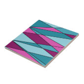 Abstrakte, moderne geometrische Formen Dreiecke ro Fliese (Seite)