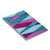 Abstrakte, moderne geometrische Formen Dreiecke ro Notizblock (Rechte Seite)