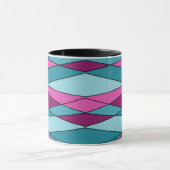 Abstrakte, moderne geometrische Formen Dreiecke ro Tasse (Zentrum)