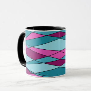 Abstrakte, moderne geometrische Formen Dreiecke ro Tasse