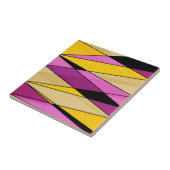 Abstrakte moderne geometrische Formen Dreiecke ros Fliese (Seite)