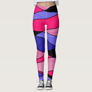 Abstrakte moderne geometrische Formen Dreiecke ros Leggings
