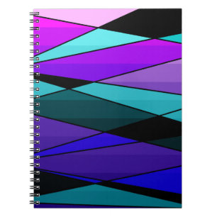 Abstrakte moderne geometrische Formen Dreiecke ros Notizblock