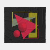 Abstrakte moderne geometrische Formen drucken Fleecedecke (Vorderseite (Horizontal))