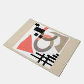 Abstrakte, moderne geometrische Formen Fußmatte (Schrägansicht)