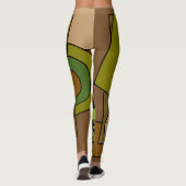 Abstrakte moderne geometrische Formen Leggings (Rückseite)