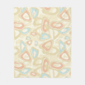 Abstrakte moderne geometrische Formen pastellfarbe Fleecedecke (Vorderseite)