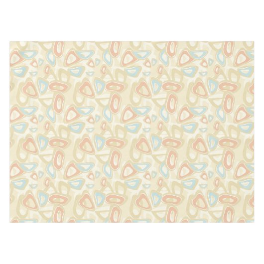 Abstrakte moderne geometrische Formen pastellfarbe Tischdecke (Vorderseite (Horizontal))