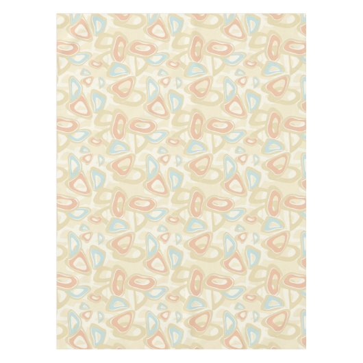 Abstrakte moderne geometrische Formen pastellfarbe Tischdecke (Vorderseite)