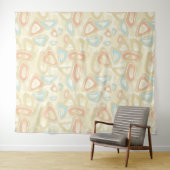 Abstrakte moderne geometrische Formen pastellfarbe Wandteppich (Beispiel (Horizontal))