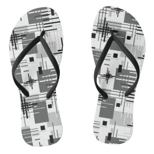 Abstrakte, moderne geometrische Formen, Streifen Badesandalen