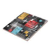 Abstrakte, moderne geometrische Formen, Streifen Fliese (Seite)