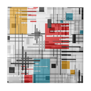 Abstrakte, moderne geometrische Formen, Streifen Fliese