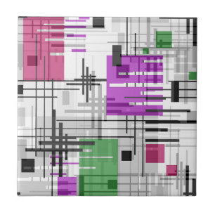 Abstrakte, moderne geometrische Formen, Streifen Fliese