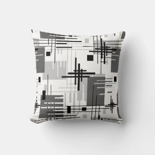 Abstrakte, moderne geometrische Formen, Streifen Kissen