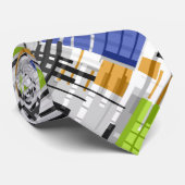 Abstrakte, moderne geometrische Formen, Streifen Krawatte (Gerollt)