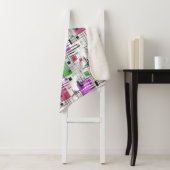 Abstrakte, moderne geometrische Formen, Streifen Sherpadecke (Beispiel)