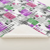 Abstrakte, moderne geometrische Formen, Streifen Sherpadecke (3/4)