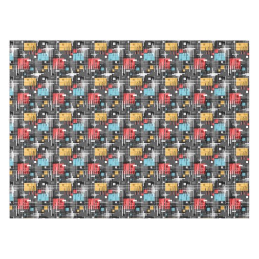 Abstrakte, moderne geometrische Formen, Streifen Tischdecke (Vorderseite (Horizontal))