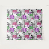 Abstrakte, moderne geometrische Formen, Streifen Wandteppich (Vorderseite (Horizontal))