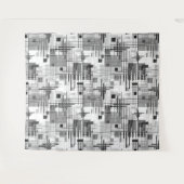 Abstrakte, moderne geometrische Formen, Streifen Wandteppich (Vorderseite (Horizontal))