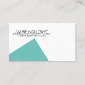 Abstrakte moderne geometrische Formen Visitenkarte (Rückseite)