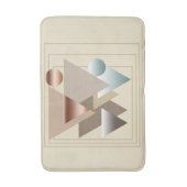 Abstrakte moderne geometrische futuristische Kunst Badematte (Vorderseite Vertikal)