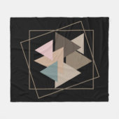 Abstrakte moderne geometrische futuristische Kunst Fleecedecke (Vorderseite (Horizontal))