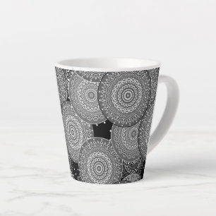 Abstrakte moderne geometrische Kreise runde Formen Milchtasse
