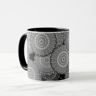 Abstrakte moderne geometrische Kreise runde Formen Tasse