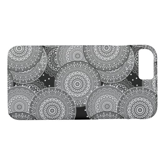 Abstrakte moderne geometrische Kreise runden Forme Case-Mate iPhone Hülle (Rückseite (Horizontal))