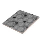 Abstrakte moderne geometrische Kreise runden Forme Fliese (Seite)